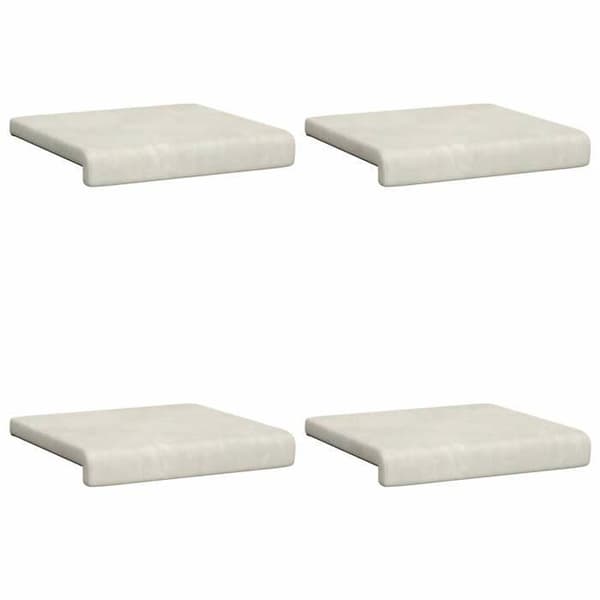 Maison Exclusive - Bänkdyna 4 st Sammet Kräm Djup 35 cm