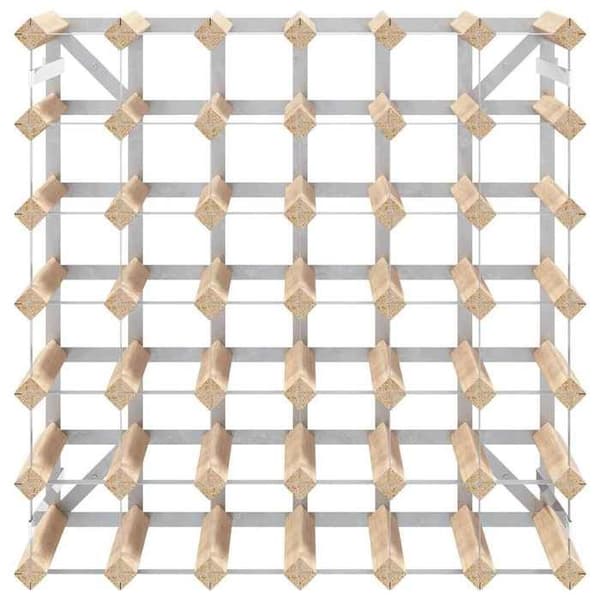 Maison Exclusive - Flaskställ 42 flaskor Solid Pinède