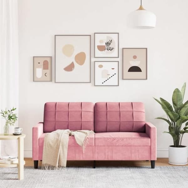 Maison Exclusive - Soffa 2-sits Rosa 140 cm Sammet