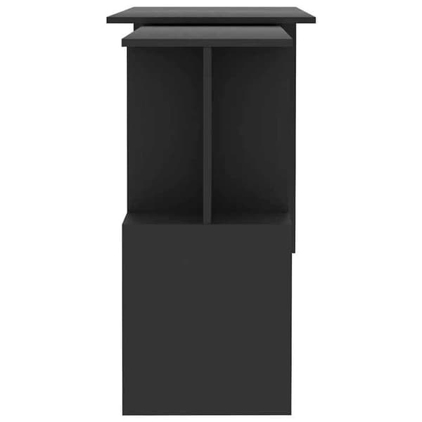 Kontor - EKSKLUSIV HUS - Vinkelkontor - Grå - 200x50x76 cm - Spånplade Grå