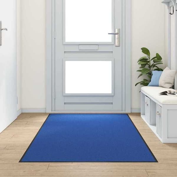 Maison Exclusive - Indgangsmåtte Blå og Sort 120 x 250 cm 100% Polyamid