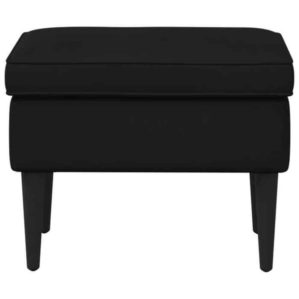 Maison Exclusive - Puff Svart 55 x 35 x 41 cm Sammet