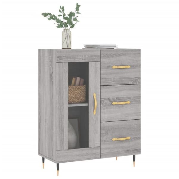 Maison Exclusive - Buffé Sonoma Grå 69,5x34x90 cm Ingenjörsträ