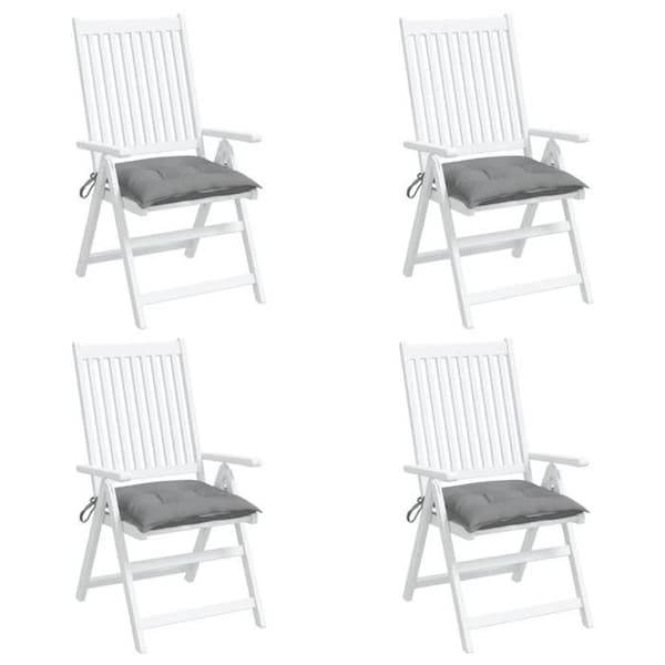 Maison Exclusive - Stolsdynor set om 4 grå 50x50x7 cm oxfordtyg grå