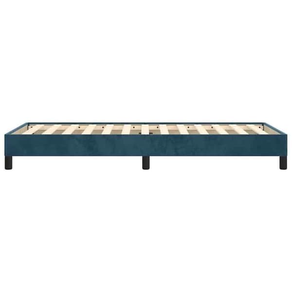 Maison Exclusive - Sängram utan madrass mörkblå 90x200 cm sammet