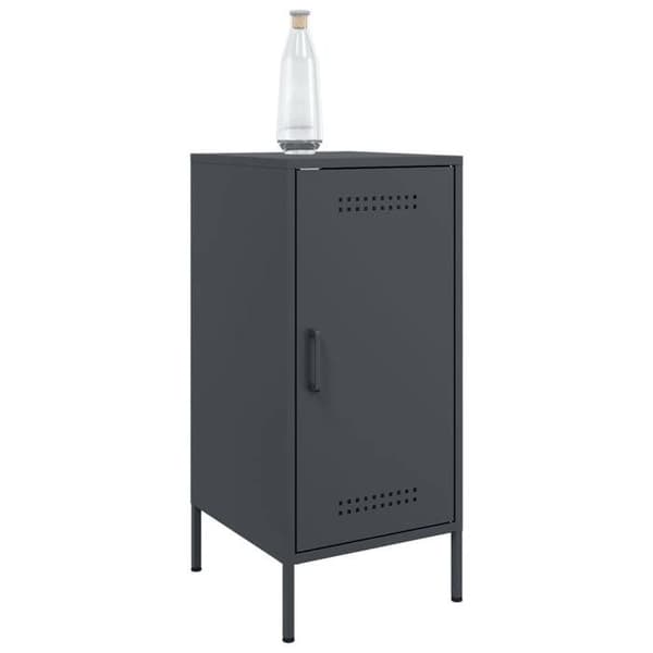 Maison Exclusive - Bufféer 2 st antracit 36x39x79 cm stål