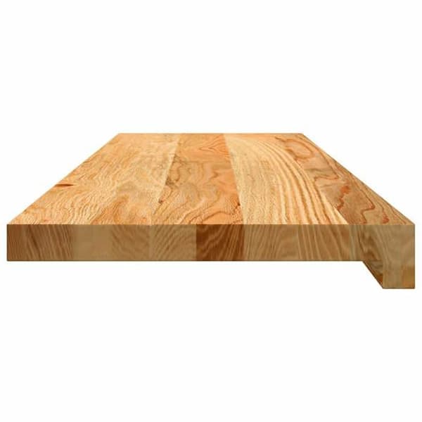 Maison Exclusive - Trappsteg 8 st ljusbrun 80x30x2 cm massiv ek