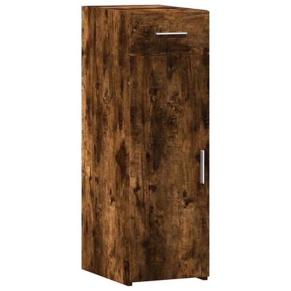 Maison Exclusive - Buffé ek rökig 30x42,5x93 cm ingenjörsträ
