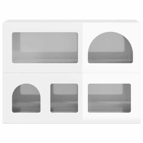 Maison Exclusive - Buffé ELST Vit glänsande 80,5 x 35 x 59 cm Ingenjörsträ Vit