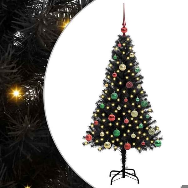 Maison Exclusive - Sort Juletræ 150 cm PVC Svart