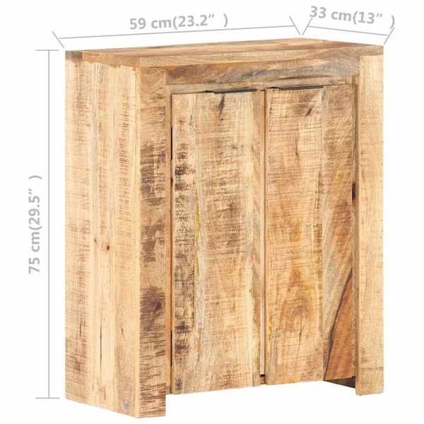 Maison Exclusive - Buffé 59x33x75 cm i rå mangoträ