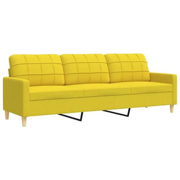 Maison Exclusive - Set med 2 soffor ljusgul tyg