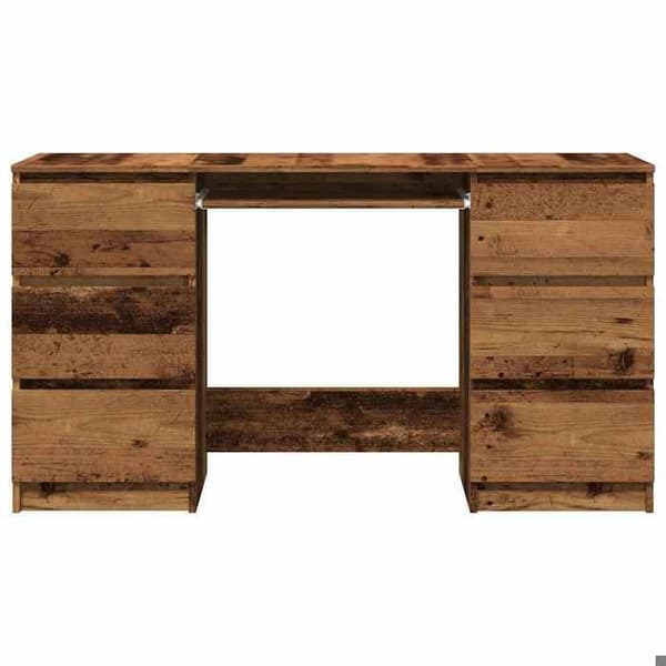 Maison Exclusive - Kontor gammel træ 140x50x77 cm ingeniørtræ