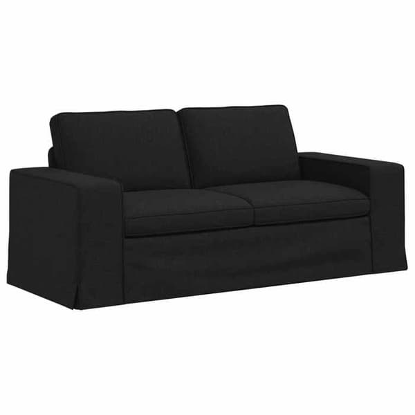 Maison Exclusive - 2-delars soffgrupp i svart tyg