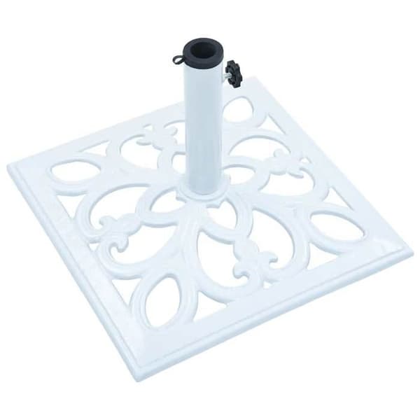 Maison Exclusive - Parasolfot Vit 12 kg 49 cm Gjutjärn Vit