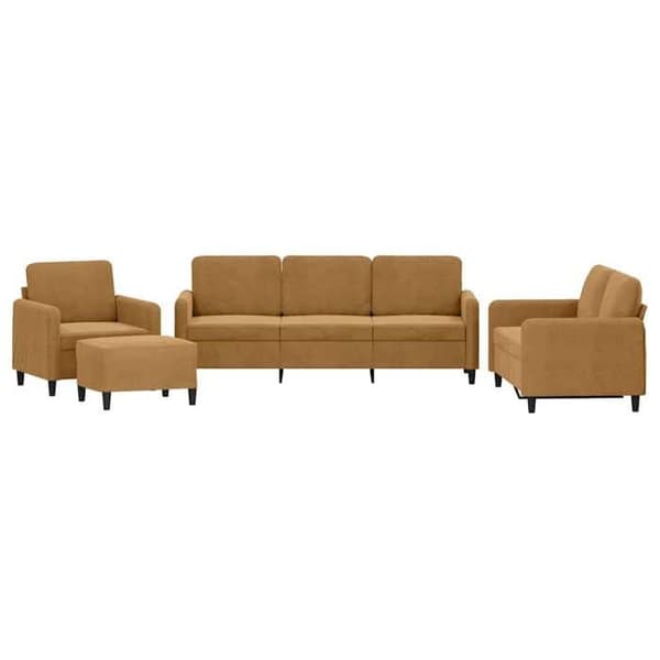 Maison Exclusive - Sæt af 4 sofaer i brun velour