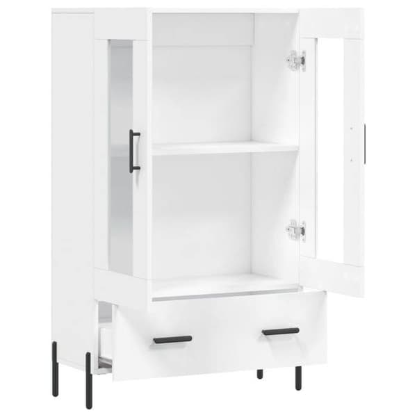 Maison Exclusive - Buffé hög vit 69,5x31x115 cm ingenjörsträ