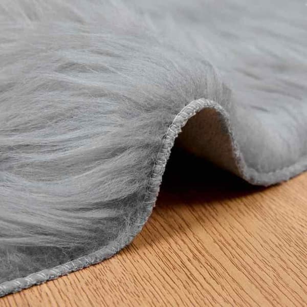 Tæppe - EKSKLUSIVT HUS - TAFALLA - Grå - Ø 160 cm - Polyester Grå