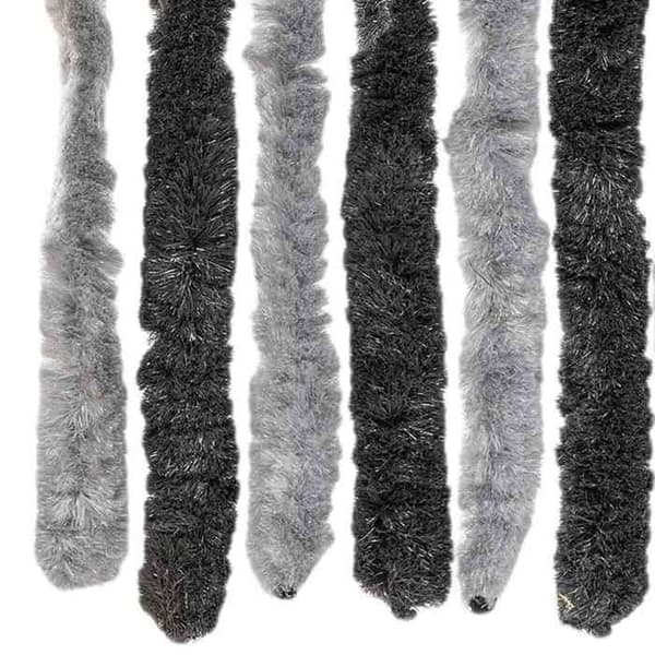 Maison Exclusive - Harmaa ja musta hyttysverkko 56x200 cm chenille