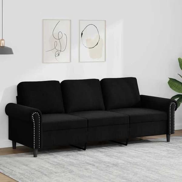Maison Exclusive - 3-personers Sofa Sort 180 cm Velour