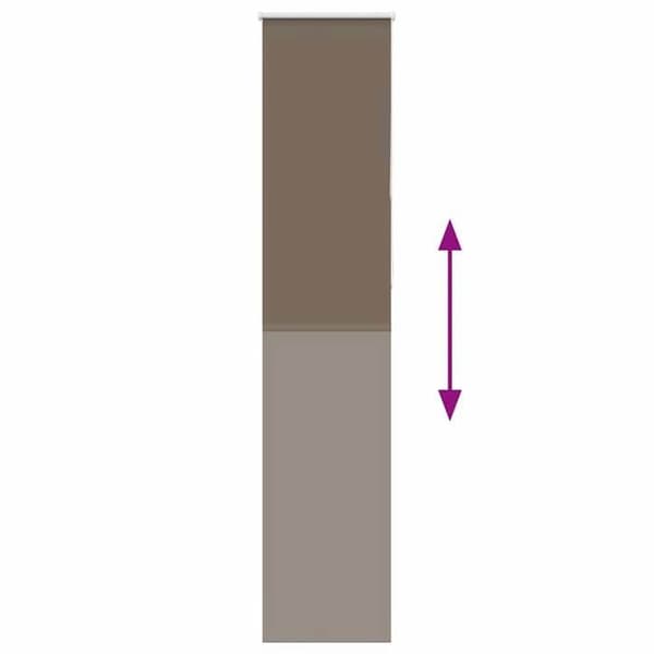 Maison Exclusive - Rullgardin mörkläggande kaffe 40x210cm tygbredd 35,7cm Kaffe