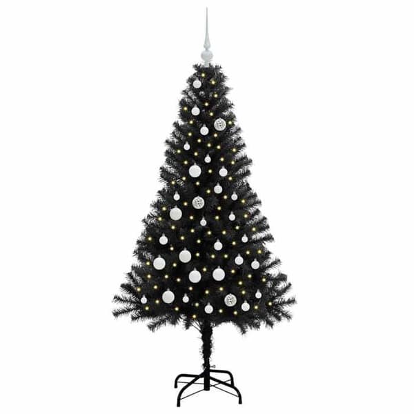Maison Exclusive - Sort Juletræ 150 cm PVC Svart