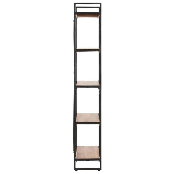 Maison Exclusive - Bibliotek 5 niveauer 90x30x180 cm Solid akacietræ brun