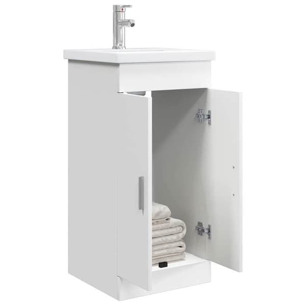 Maison Exclusive - Badrumsmöbel med vit handfat 42 x 40 x 84,5 cm Vit