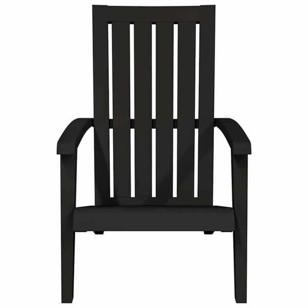 Maison Exclusive - Musta polypropyleenista valmistettu Adirondack-puutarhatuoli