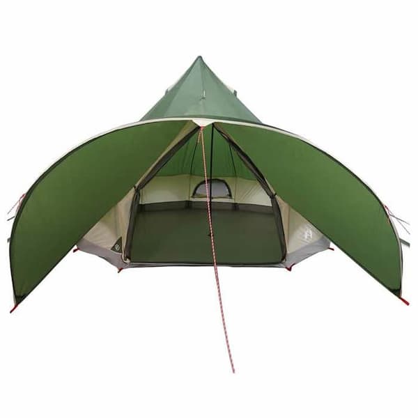 Maison Exclusive - Teepee-tält för 3 personer Grön och grå Grönt och grått