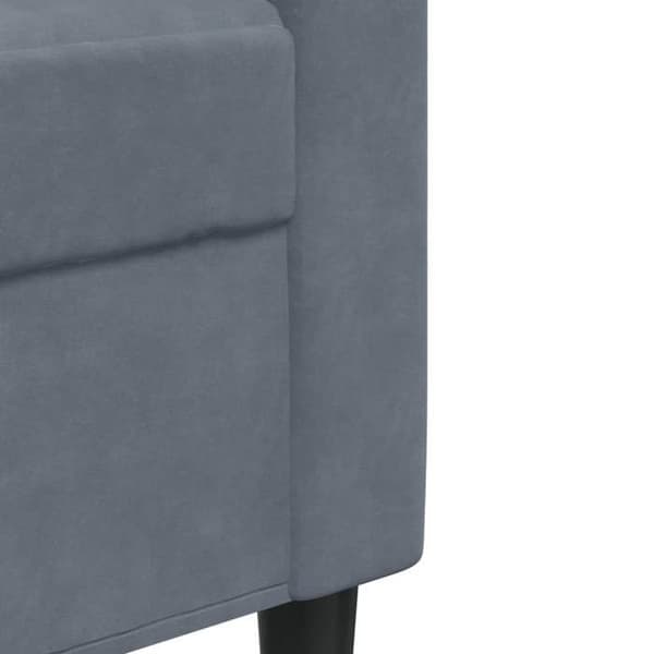 Maison Exclusive - Sæt af 2 sofaer med puder Mørkegrå Velour