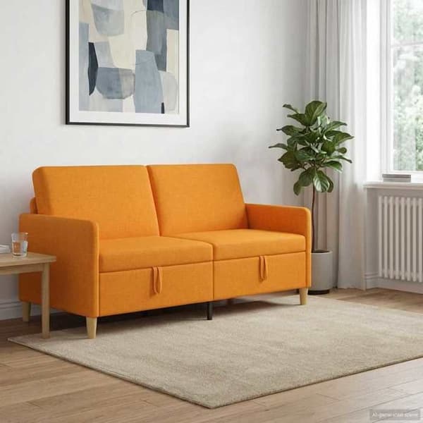 Maison Exclusive - Soffa med förvaring Mörkgul 172 x 78 x 87 cm Polyester