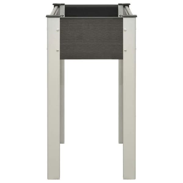 Maison Exclusive - Upphöjd trädgårdssäng 75x40x75 cm WPC Grå grå