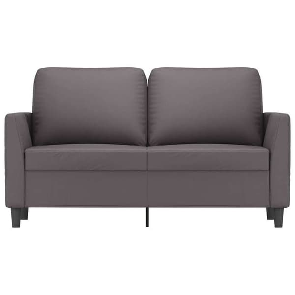 Maison Exclusive - 2-paikkainen harmaa sohva 120 cm keinonahkaa