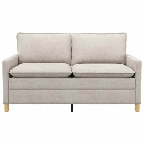 Maison Exclusive - Soffa Creme 156 x 81 x 87,5 cm Polyester Grädde
