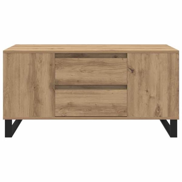 Maison Exclusive - Håndlavet egetræsbord 102 x 44,5 x 50 cm