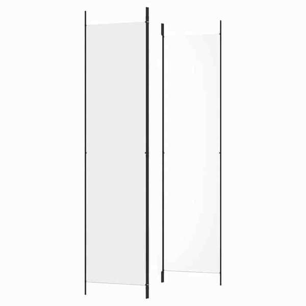 Maison Exclusive - Avskiljande vägg 3 paneler Vit 150x220 cm Tyg Vit
