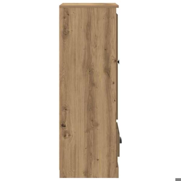 Maison Exclusive - Buffé hög ek hantverk 36x35,5x103,5 cm ingenjörsträ