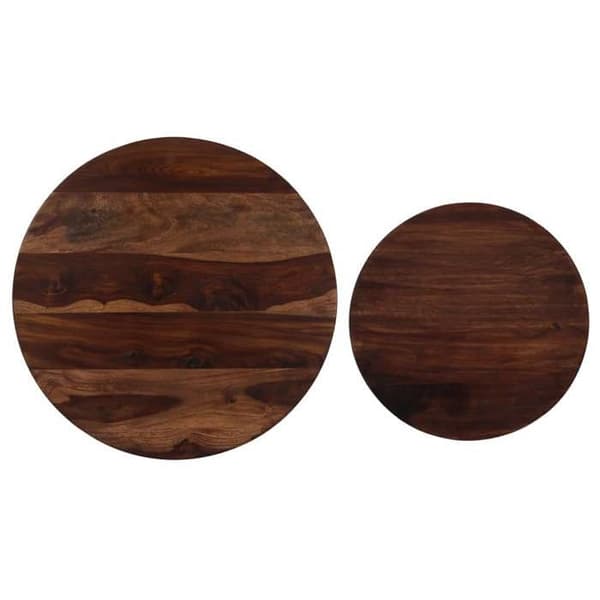 Maison Exclusive - Set med soffbord 2 st Massivt trä 60x35 cm