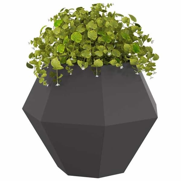 Maison Exclusive - Jardinière Sort 75 x 75 x 60 cm Stål Svart