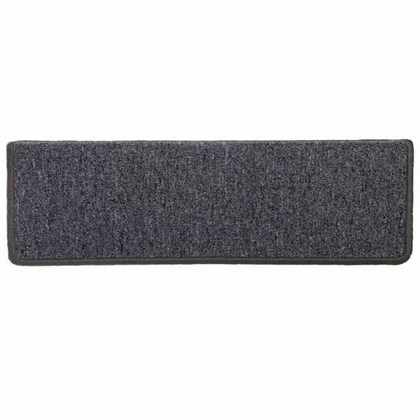 Maison Exclusive - Trappe tæppe 15 dele 65 x 21 x 4 cm Mørkegrå Rektangulær kant