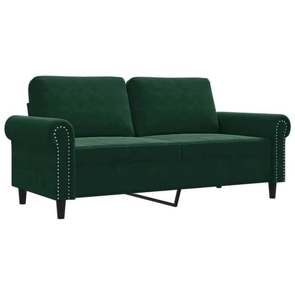 Maison Exclusive - Soffa 2-sits Grön mörk 140 cm Sammet