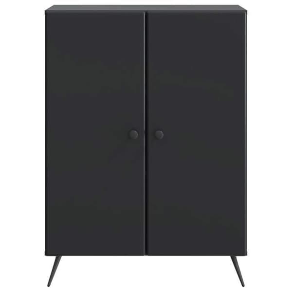 Buffet - EKSKLUSIVT HUS - 66 x 34,5 x 90 cm - Sort - Ingeniørtræ - Rummelig opbevaring Svart