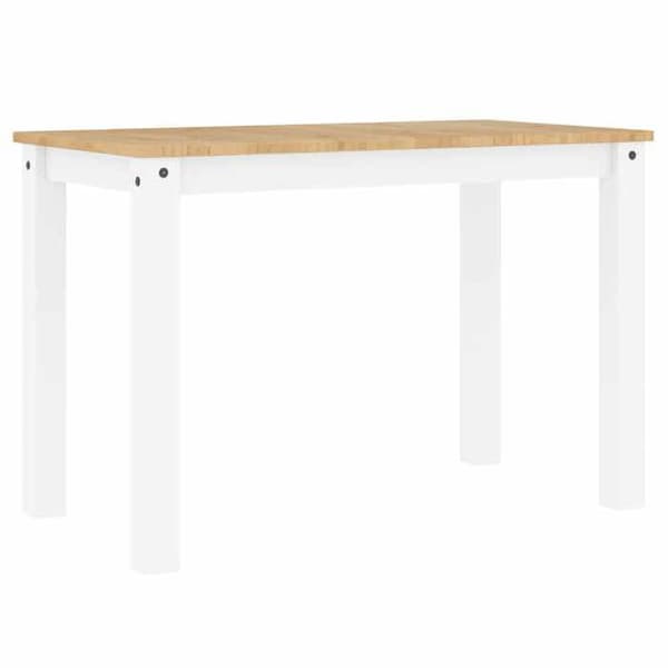 Maison Exclusive - Matbord PANAMA vit 112x60x75 cm massiv furu