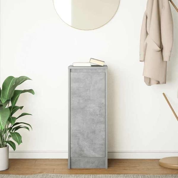 Maison Exclusive - Betonggrå buffé 29,5x34x76 cm ingenjörsträ