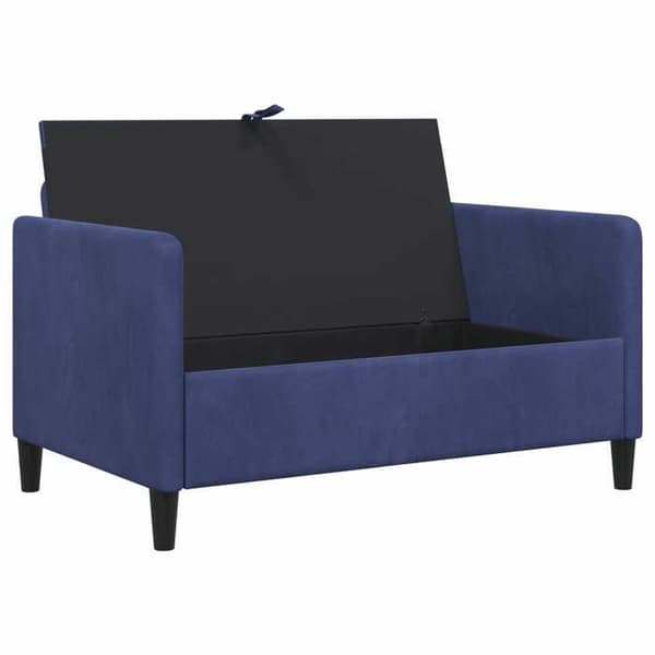 Maison Exclusive - Soffa med förvaring 2 platser Blå 122 x 78 x 87 cm Blå polis
