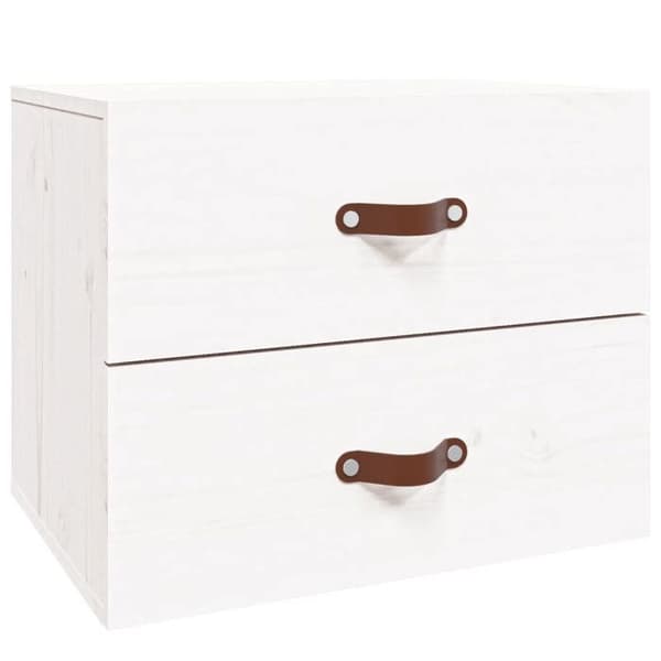 Maison Exclusive - Väggmonterade sängbord 2 st Vit 50x36x40 cm Vit