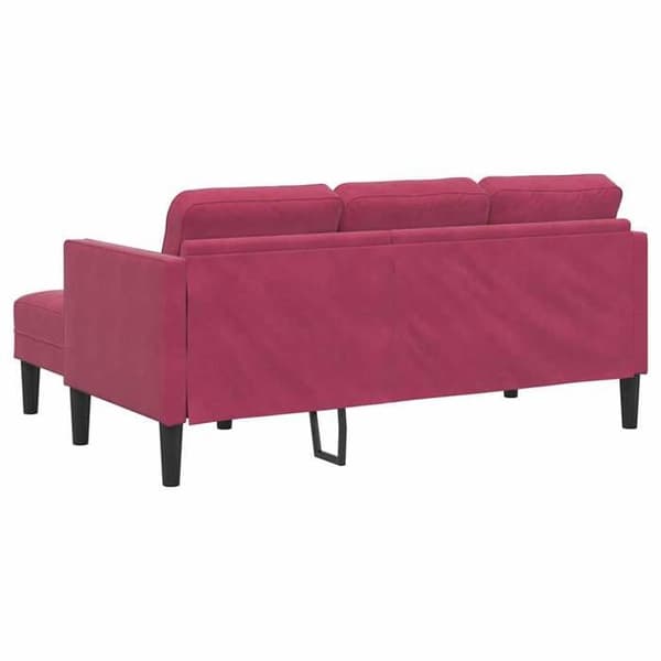 Maison Exclusive - Soffgrupp med kuddar Bordeaux Polyester Bordeaux