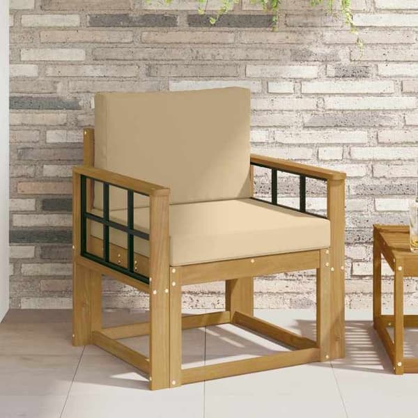 Maison Exclusive - Utomhussoffa Polyester Vit och Beige