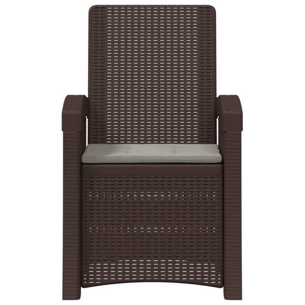 Maison Exclusive - Justerbar trädgårdsstol som imiterar PP-rattan